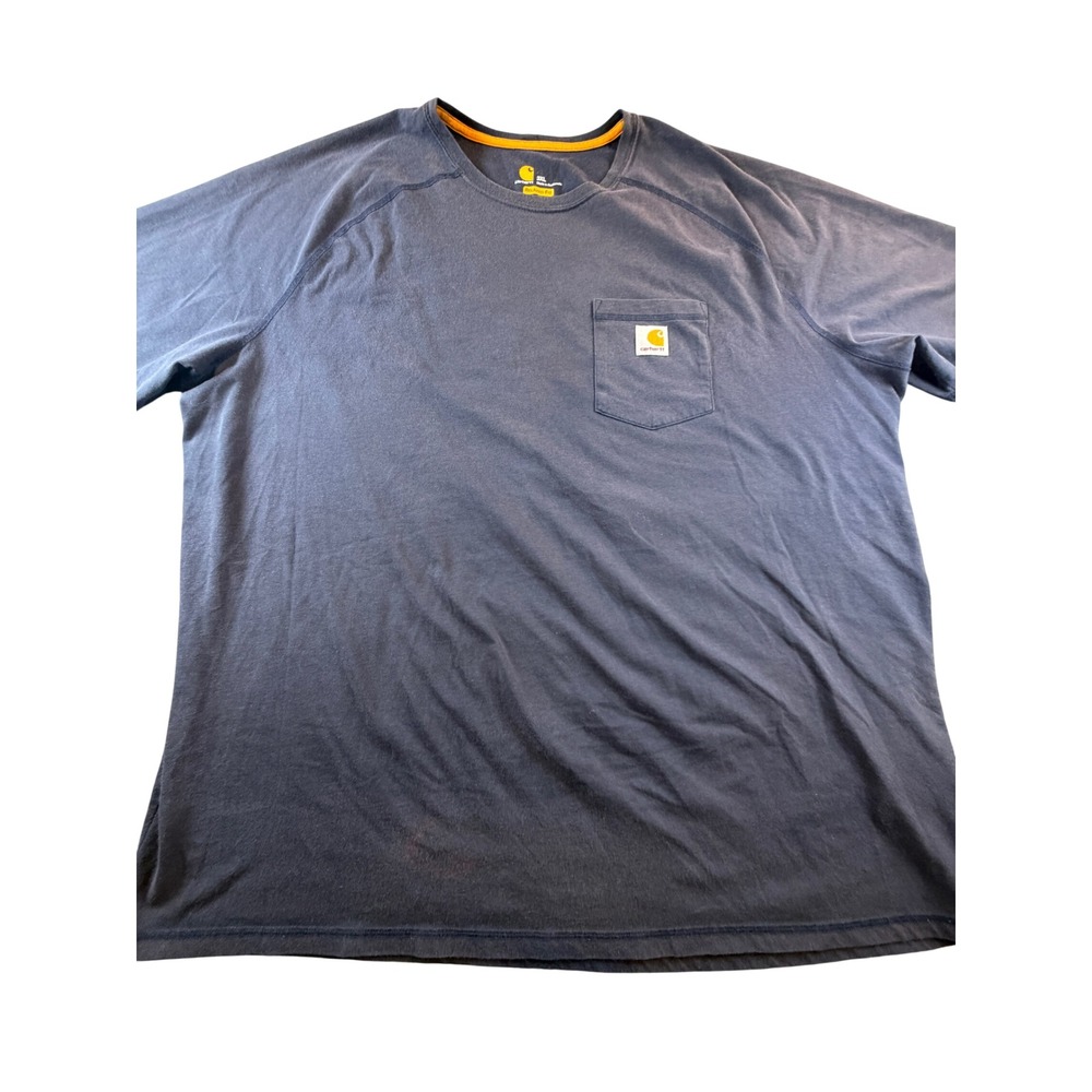 Carhartt Mens 3XL Relaxed Fit Pocket T-Shirt Short Sleeve Gray Blue 1397